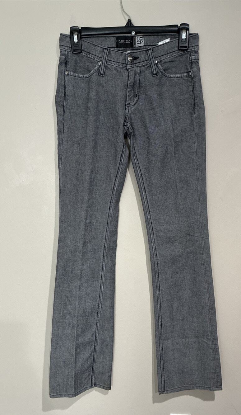 Habitual CO-OP Barneys Y2K Boot Cut Low Rise Jeans Bootcut Grayish Black Sz 24